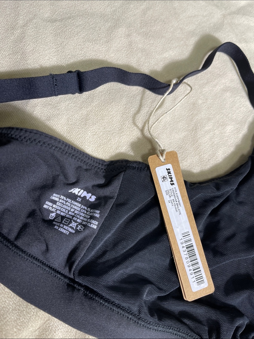 SKIMS Fits Everybody Cross Over Bralette XL NWT - Picture 3 of 6
